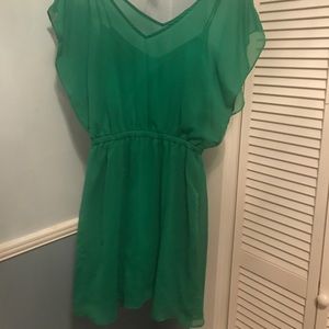 Express. Sheer, lined summer dress.